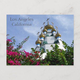 Schöne Kirche in Los Angeles Postcard! Postkarte
