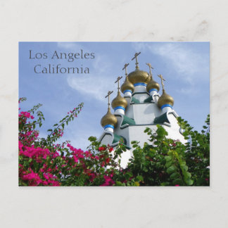 Schöne Kirche in Los Angeles Postcard! Postkarte