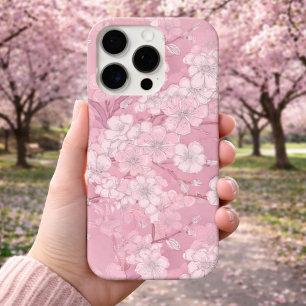 Schöne Kirschblüten-Dekoration - Rosa Floral iPhone 16 Pro Hülle