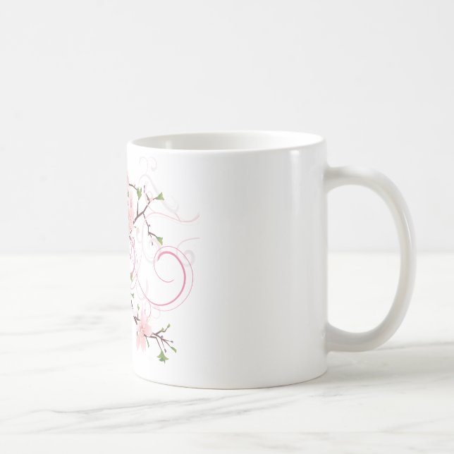Schöne Kirschblüten Kaffeetasse (Rechts)