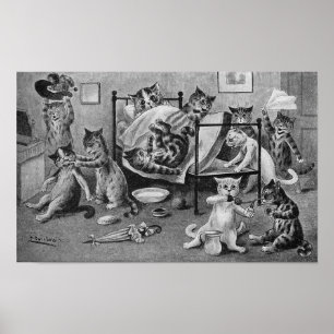 Schöne Kittens, Louis Wain Poster