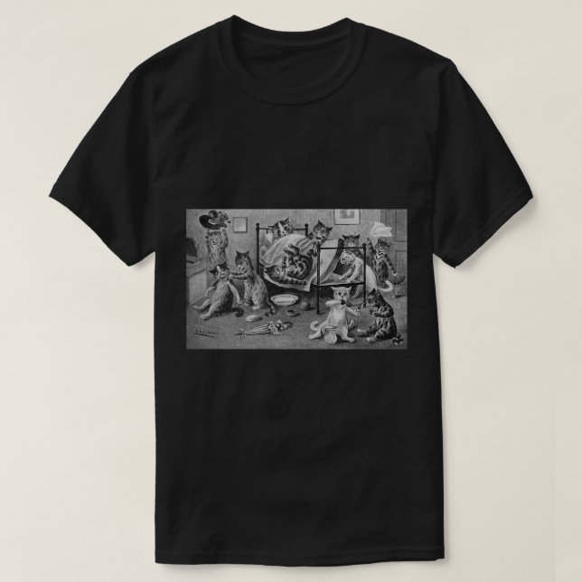 Schöne Kittens, Louis Wain T-Shirt (Design vorne)