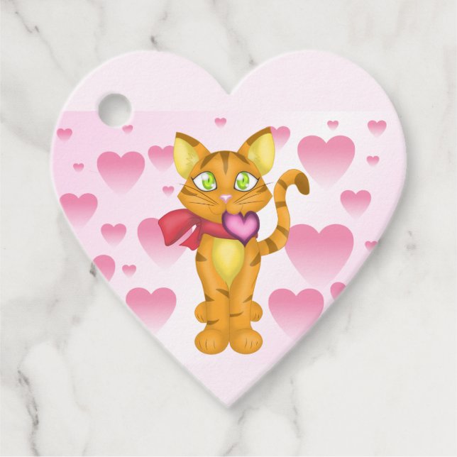 Schöne Kitty Geschenkanhänger (Vorderseite)