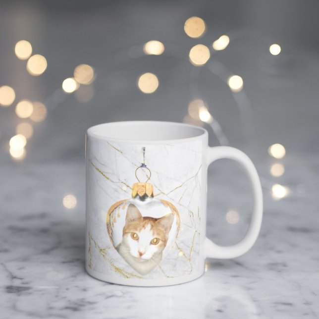 Schöne kitty-Herz-Ornament Marmor KAFFEE TASSE (Von Creator hochgeladen)