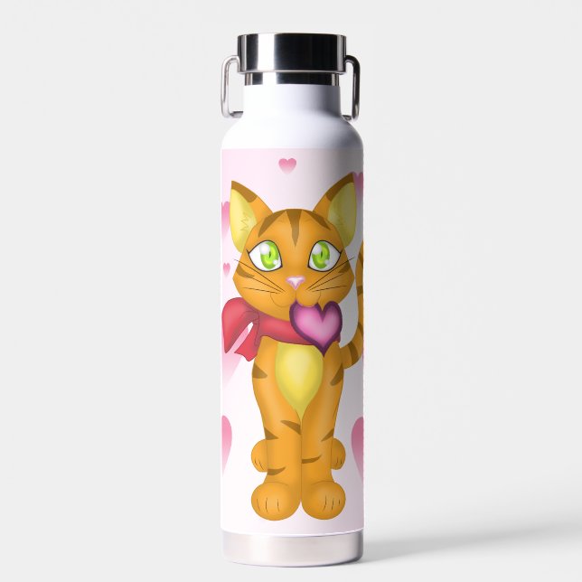 Schöne Kitty Trinkflasche (Vorne)
