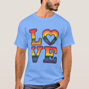Schöne Klassiker und elegante Liebe LGBTQ Regenbog T-Shirt