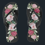 Schöne klassische schwarze Flora Flip Flops<br><div class="desc">Karo aus diesen schönen Flip Flops, die perfekte Brautparty Geschenke machen! Gib sie früh raus und die ganze Gruppe kann anfangen, sich in der Stadt zu stylin' zu stylin zu machen, sobald du dich versammelt hast, um deinen besonderen Tag zu feiern! Einfach einschlüpfen und Sie können zwischen breiten oder dünnen...</div>