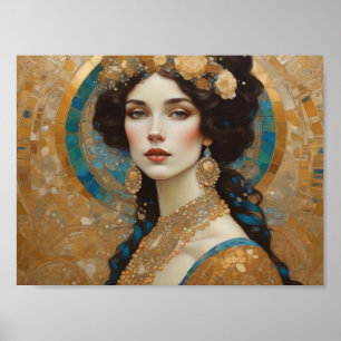 Schöne Klimt inspirierte Kunst, Donna von Rom, Gus Poster