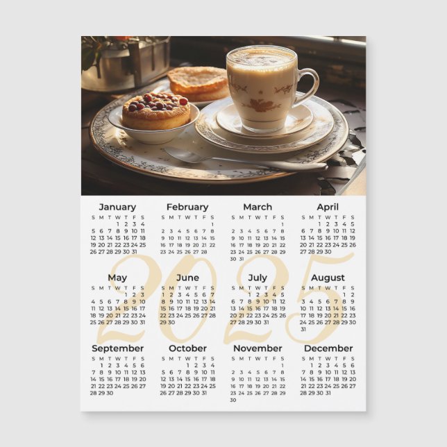 Schöne Konditorei. 2025 Magnetkarte (Vorderseite)