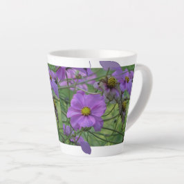 Schöne Kosmetik-Blume Design Latte Tasse