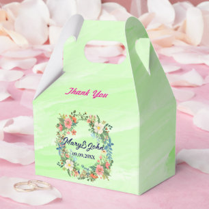 Schöne Kranz Rosa romantische Hochzeit Geschenkschachtel