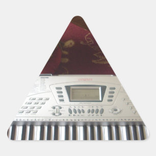 Schöne Kreative Ecke: Musikalisches Tapezierhaus Dreieckiger Aufkleber