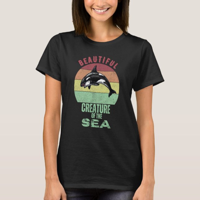 Schöne Kreatur des Sea Shirt Killer Orca Wh (Vorderseite)