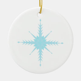 Schöne Kreisschmuck mit Schneeflocken Keramik Ornament