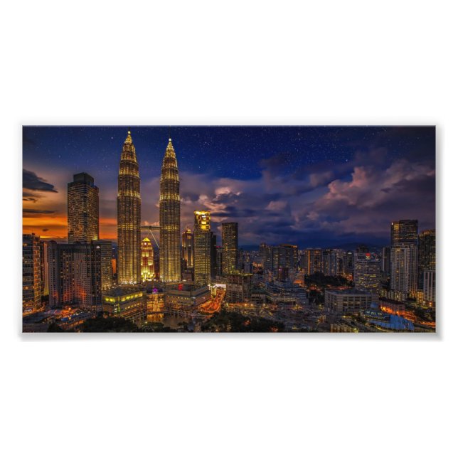 Schöne Kuala Lumpur Petronas Twin Towers Fotodruck (Vorne)