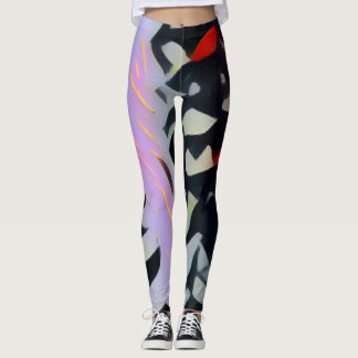 Schöne kühne Moderne Kunst Zurück und Lavendel Leggings