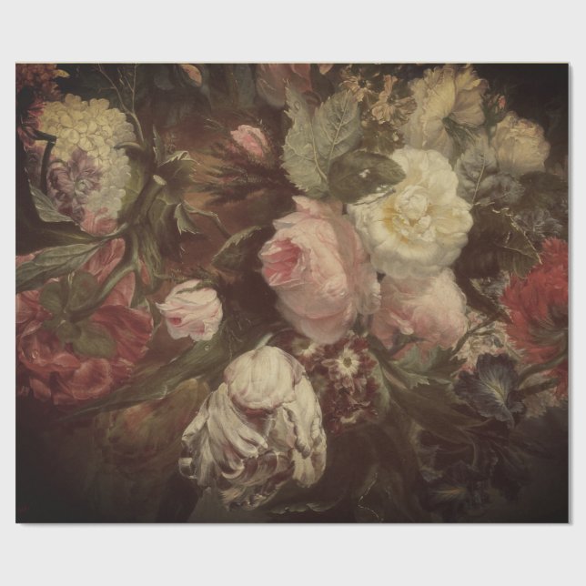 Schöne Kunst BlumenDecoupage Plakat Geschenkpapier (Flach)