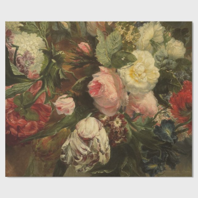 Schöne Kunst BlumenDecoupage Plakat Geschenkpapier (Flach)