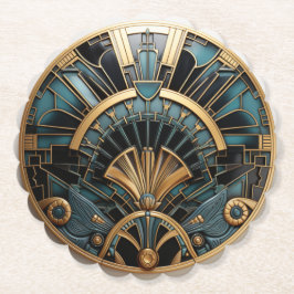 Schöne Kunst, Dichtung und Musik Runder Pappuntersetzer