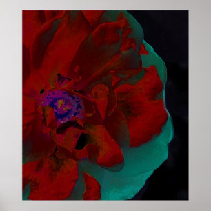 Schöne Kunst mit Blumen Poster