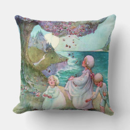 Schöne Kunst Zuckerpflaumen-Baum-Kinderanne Kissen