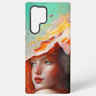 Schöne künstlerische abstrakte rote Haare Ginger G Samsung Galaxy Hülle