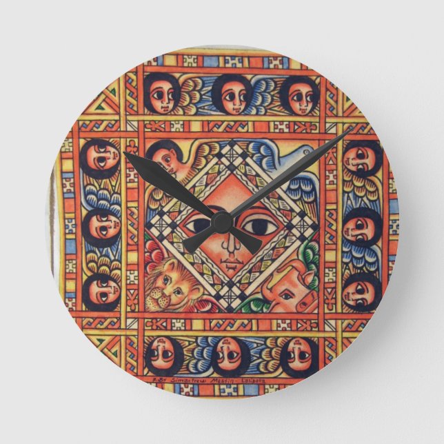 Schöne Kunstuhr Runde Wanduhr (Vorderseite)