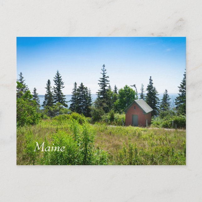 Schöne Küste in Maine Postkarte (Vorderseite)