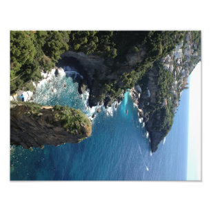 Schöne Küste von Amalfi, Praiano, Italien Fotodruck