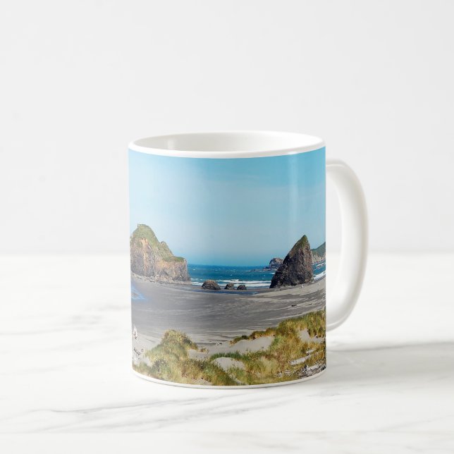 Schöne Küste von Oregon Kaffeetasse (VorderseiteRechts)