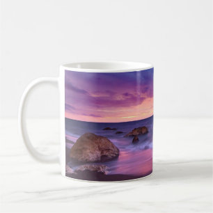 Schöne Küstenfotografie bei Sonnenuntergang Kaffeetasse