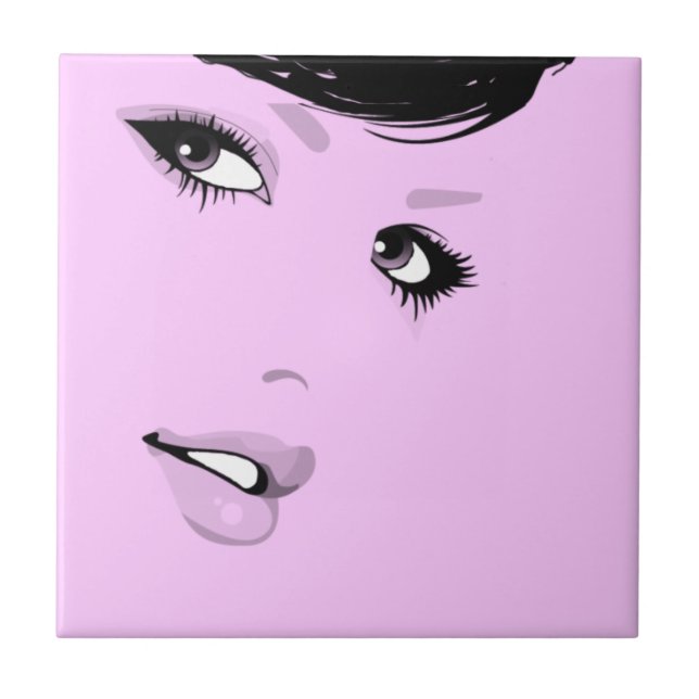 Schöne Lady Fliese (Vorderseite)