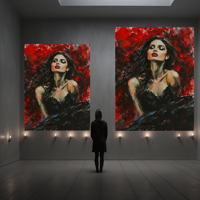 Schöne Lady Leinwanddruck (For Illustration Purposes Only.
Actual Size May Vary.)