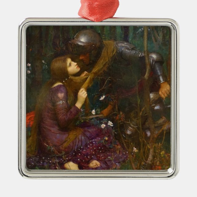 Schöne Lady ohne Mitleid Ornament Aus Metall (Vorne)