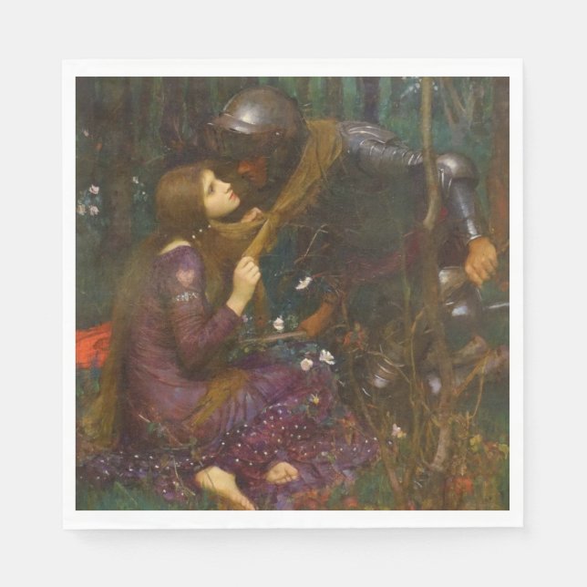 Schöne Lady ohne Mitleid Serviette (Vorderseite)