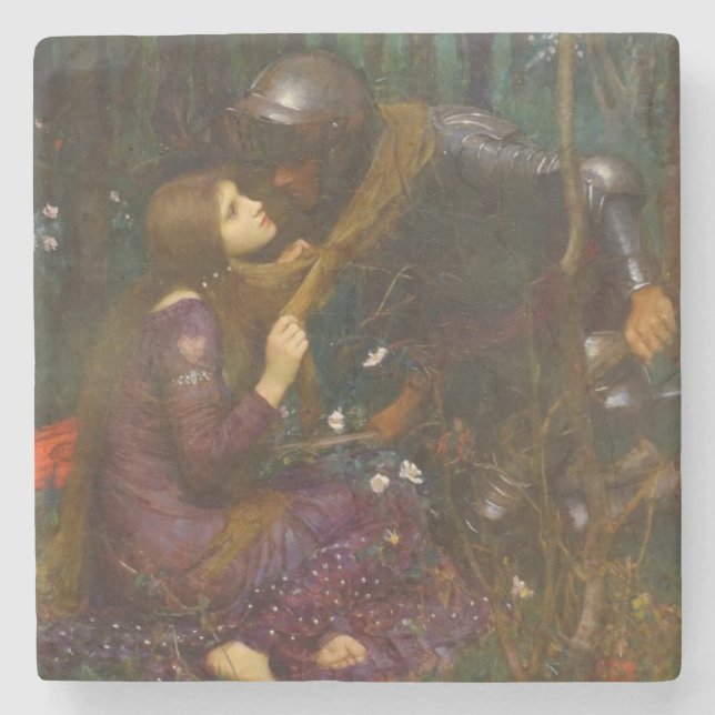 Schöne Lady ohne Mitleid Steinuntersetzer (Vorderseite)