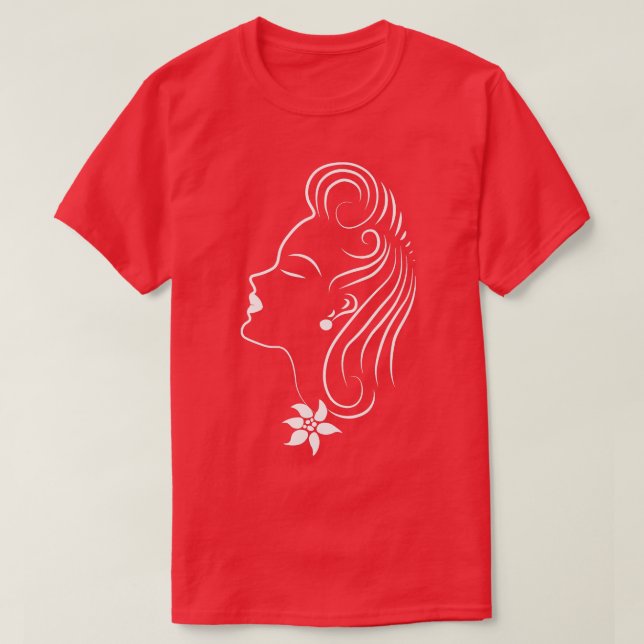 Schöne Lady T-Shirt (Design vorne)