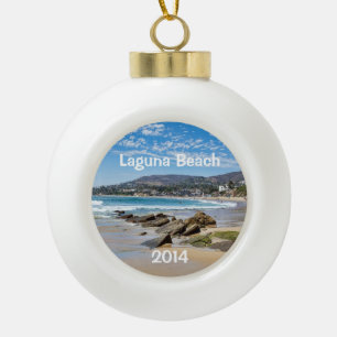 Schöne Laguna Beach Keramik Kugel-Ornament