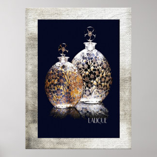 Schöne Lalique Parfüms Flaschen Poster