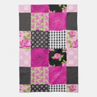 Schöne Land-Patchwork-Steppdecke Handtuch