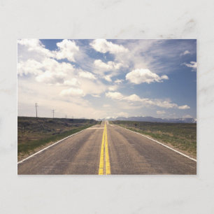 Schöne Landschaft auf der Autobahn Postkarte