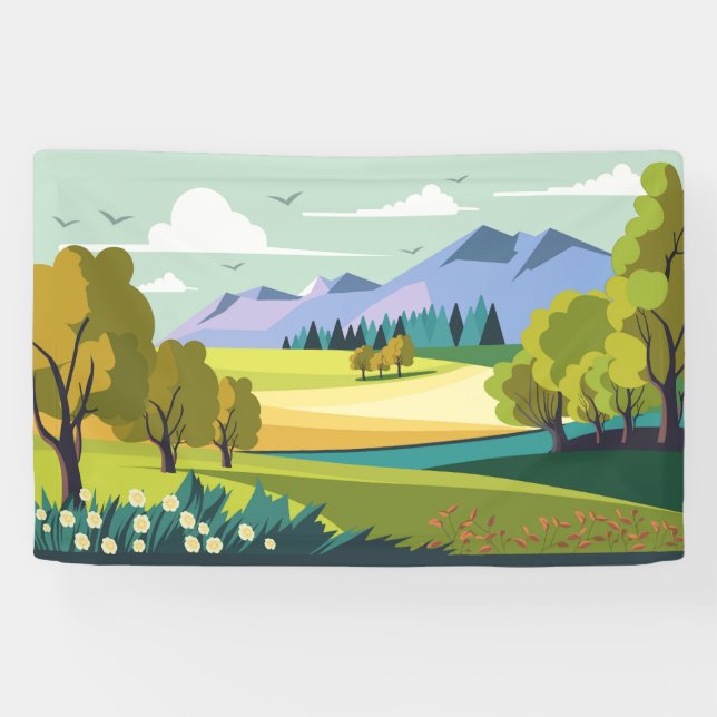 Schöne Landschaft Banner (Horizontal)