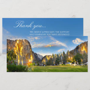 Schöne Landschaft Beerdigung Danke Karte