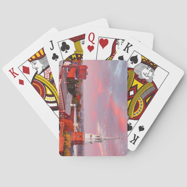 Schöne Landschaft Deck Spielkarten (Rückseite)