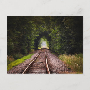 Schöne Landschaft der Eisenbahn Postkarte