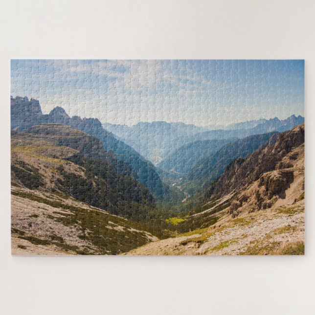 Schöne Landschaft der italienischen Alpen Puzzle (Horizontal)