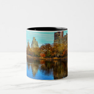 Schöne Landschaft des Central Park-NYC Zweifarbige Tasse