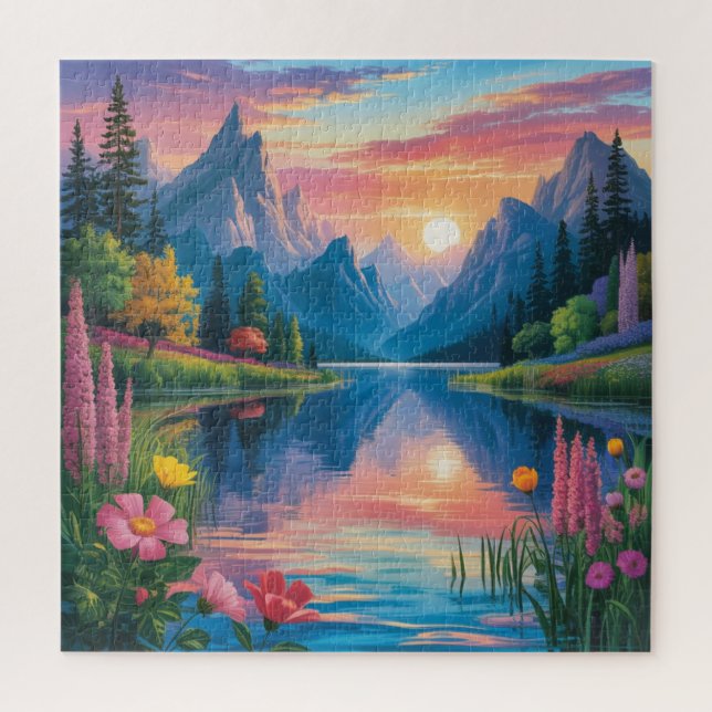 Schöne Landschaft Jigsaw Puzzle (Vertikal)
