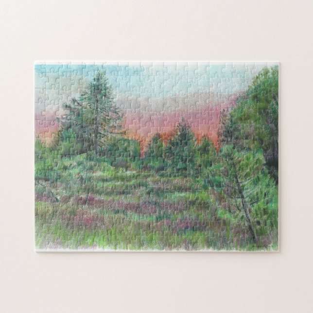 Schöne Landschaft Kunst, Dichtung und Musik Puzzle (Horizontal)