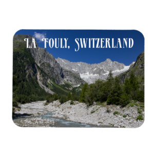 Schöne Landschaft, La Fouly, Schweiz Magnet